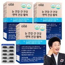 눈건강 간건강 면역건강 활력 눈간면활 루테인 밀크씨슬 알레 영양제, 3박스, 60정
