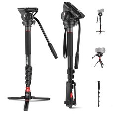 NEEWER 발이 있는 QR 9CM 72인치 프로 모노포드 플레이트가 카메라 탄소 181, GM76
