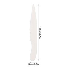Nonvor 1Pcs 자연 뼈 폴더 가죽 공예 도구 득점 접는 주름 종이 가장자리 제본 얼룩 제거 스크레이퍼, 유형 5, 유형 5, 1개