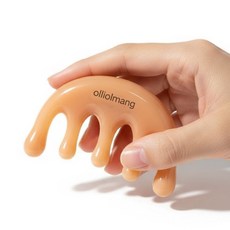 올리올망 바디 두피괄사 마사지기, 카라멜컬러, 1개
