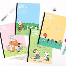 피너츠 스누피 제본노트 4종 SET + 1권추가, 5권 (8809973119151)