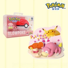 [새로운]정품 포켓몬 만화 포켓몬 볼 마법의 포켓몬 트렌드 블라인드 박스 모델 피규어 장난감, [신제품] 슬로우몬스터-PVC 박스