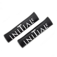 WAHA 르노삼성 카본룩 이니셜파리 사이드쿠션 안전벨트커버 QM6 QM5 SM6 XM3 틈새쿠션, 1세트, 르노 안전벨크커버(이니셜파리)-화이트