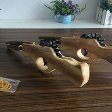 원목 고무밴드 발사 장난감 놀이 체험 학습 전통 놀이 기구 야외 활동, 1개