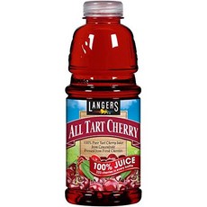 랭거스 주스 100% 올 타트 체리 946ml (6개 팩) Langers Juice 100% All Tart Cherry 32 Fl Oz (Pack of 6), 벚나무