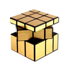 유닛키즈 매직 미러큐브 No.124 색상선택 큐브맞추기 퍼즐 생일선물, 골드