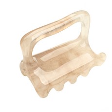 전신 꾹꾹이 두피 수지 괄사 얼굴 페이스 도구 로즈쿼츠 지압 기구 마사지기 바디 목, 그레이, 1개