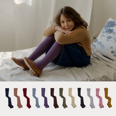 소예 유아 어린이 여아 키즈 주니어 골지 컬러 레깅스 스타킹 타이즈