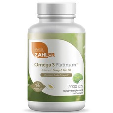 Zahler Omega-3 白金級 2000mg 軟膠囊, 180 件, 1個, 180錠