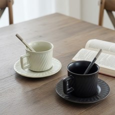 소월상점 모던 도자기 커피머그잔 세트 돌잔치답례품머그컵, 베이지 (미토-121), 1개