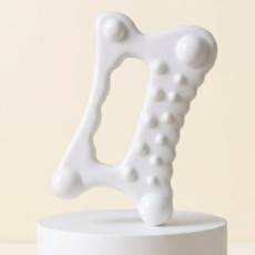 로멀리 얼굴 바디 괄사 마사지기, 화이트, 1개