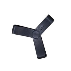 AROPEC 蛙鞋扣帶 三角形固定帶 蛙鞋固定帶 彈性繩帶 防滑耐用 短蛙鞋長蛙鞋, 黑,L 1條入 27-30cm, 1個