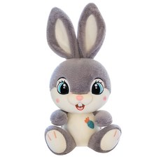 까투리네 달달토끼 귀여운 봉제인형 애착인형 혼합색상, 그레이