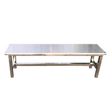 야외 벤치 실외 스테인리스 정원 옥외용 광장 관공서 100x45x35, 180x35x45 풀스틸 무목재