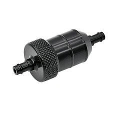 8mm CNC 알루미늄 합금 유리 바이크 오토바이 가스 연료 가솔린 오일 필터 ATV Enduro 먼지 핏 자전거 모토, Black, 05 Black