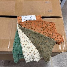 DFMEI 4條裝復古碎花抹布廚房高清潔百潔布加厚不沾油方巾手巾洗碗毛巾, 1個, 1條裝(隨機色):碎花百潔布(30*30cm)