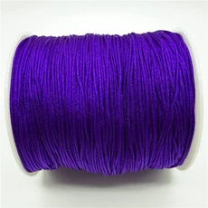 중국 매듭용 나일론 코드 실 마크라메 코드 팔찌 꼰 끈 DIY 술 샴발라 밧줄용 구슬 장식 10 야드/로트 1mm, 04 06