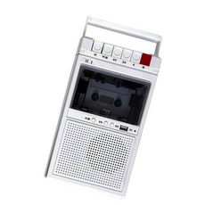 가벼운 휴대용 카세트 플레이어 USB 플래시 드라이브 내장 카세트 플레이어, 1개, 하얀색, 4NB1302230_ZR