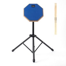 타악기소품 부품 연습용 드럼패드 풀세트(블루), 1개