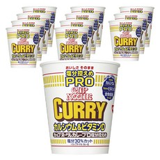 NISSIN 日清 Pro咖哩低鹽杯麵 86g, 12入