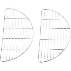 소형 하프 라운드 냉각 랙 2팩 7.9 x 4.1 인치 스테인리스 스틸, 7.9" Half Round