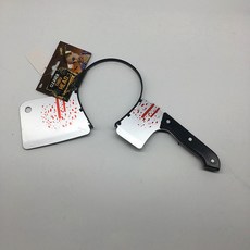 萬聖節髮箍 裝飾用品 鬼節整蠱道具 穿頭斧頭尖菜刀頭飾, 1個, 6款随机