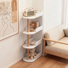 Zzang Room 모던 심플 침대 미니 협탁 침실 거실, 화이트4단, 1개