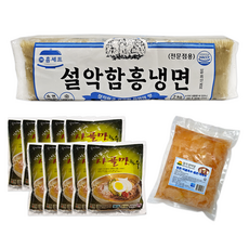 맛있는 참설악 사골 물냉면 10인 세트 / 설악 함흥냉면 + 사골육수 + 냉면무, 5.8kg, 1세트