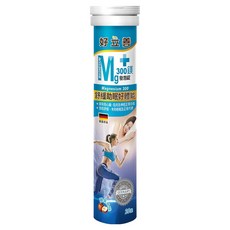 heilusan 好立善 鎂300發泡錠 蘋果口味, 4g, 20錠, 1瓶