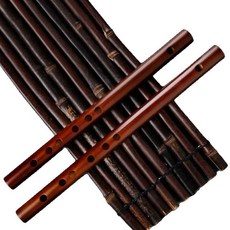 專業級竹笛 附贈教學手冊與電子教程 適合初學者, 棕色D調, 1個