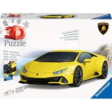 Ravensburger 維寶3D拼圖-藍寶堅尼Huracan EVO YELLOW (108P) 兒童益智玩具 培養空間思維, 1個