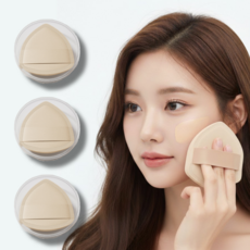 모노제이 아기궁둥이 모찌 대왕 퍼프, 3개, 아이보리