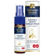Manuka Health 紐西蘭麥蘆卡蜂蜜蜂膠噴霧 MGO 400+ 舒緩喉嚨不適, 1, 20ml