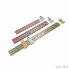 빠른 정밀 작업 목공용자 스토퍼 목공 철자 측정자, 30cm