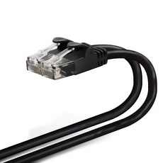 ELECOM LAN 케이블 CAT6 1m 네일 접힘 방지 커넥터 부드러운 블랙 LD-GPYBK1