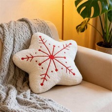 [해피디아리오] 크리스마스 쇼파쿠션 인테리어 등쿠션, 40cm, 1개, 크리스마스 스노우워싱 1개