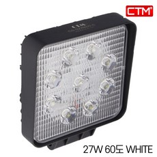CTM 서치라이트 차량용 LED 써치 선박 화물 지게차 슬림 사각 27W 60도, 1개