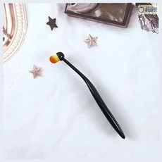 눈물 자국 브러시 반려견 눈가 관리 미세모 저자극 세정 강아지 눈밑 오염 제거 파우더 도포 세척 쉬운 소형 케어 도구 반려동물 데일리 미용용 청결관리용