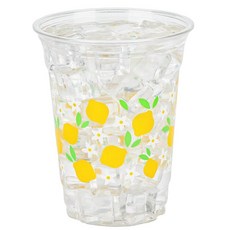 AimFun 레몬 플라스틱 컵 여름 355ml(12온스) 일회용 파티 투명 열대 루아우 하와이 테마 생일 결혼식 브라이덜 베이비 샤워 음료 용품 50개, AimFun 레몬 플라스틱 컵 여름 355ml(12온스