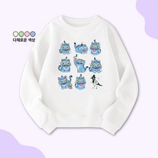 어린이 겨울 기모 맨투맨 후드티 두꺼운 아동용 따뜻한 티셔츠