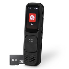 아이리버 스피커 음성녹음 구간반복 재생속도조절 마이크로SD 블루투스 MP3플레이어 16GB, T80, 블랙