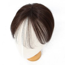 헤어멀티피스 정수리가발 w3002, 진한갈색, 1개