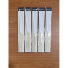 동해 꼬리빗 미용사 국가고시 자격증 시험용 학원용 지참준비 실기재료 4번, 아이보리, 5개