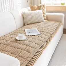 분홍 발열 두꺼운 심플 극세사 담요 겨울 깔개 소파패드, 1개, 카키
