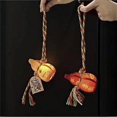 풀루 랜턴 장식품 새해 거실 장식 축제 분위기 연출 소품 벨벳 소재 실내 걸이, 1. [안강나부] 복록(박) 야광 펜던트