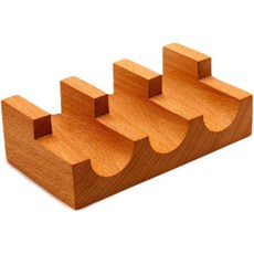 IEUDNS 우드 스시 테마키 홀더 서빙 트레이 소박한 참신함 랙 타코 디스플레이 스탠드 핸드 롤 파티 레스토랑 다이닝 룸 프레젠테이션 플래터 보트 음식 3 그리드, 3 Grid