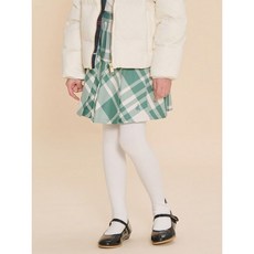 매장정품 빈폴 키즈 BEANPOLE KIDS 주름 체크 치마 바지 - 그린 244163