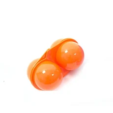 거치대 휴대용 계란 트레이 정리함 케이스 2/4 그리드 피크닉 용기 계란 보관함, 1개