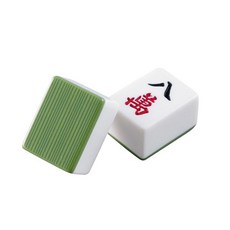 東方不敗麻將 143東方大竹紋 過年必備 玩家PRO級 直角牌好疊好打 34mm, 綠, 1個