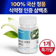 닥터블락 파이토 비엔코 삼백초 추출물 100% 국산 식약청인증, 1개, 60정